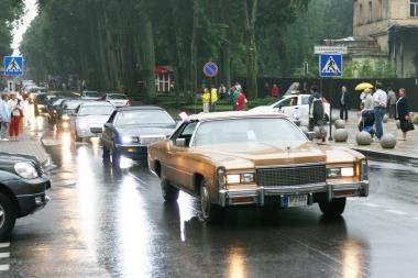 Į Palangą - amerikietiškais automobiliais