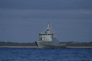 Karines jūrų pajėgas papildys naujas patrulinis laivas 