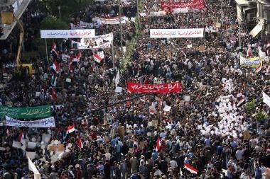 Sirijoje verda protestai prieš JAV ataką