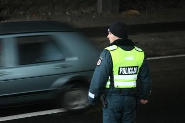 Policininkai stebės vairuotojus