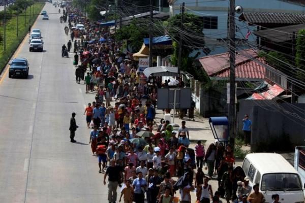 Mianmaras: dėl neramumų 10 tūkst. gyventojų pasitraukė į Tailandą