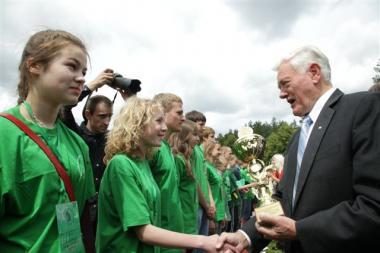 Prezidentas pasveikino Lietuvos mokinių olimpinio festivalio dalyvius