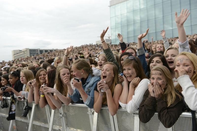 Dėl nemokamo Justino Bieberio koncerto – chaosas Norvegijoje