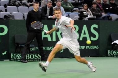 L.Grigelis poroje su britu - ITF turnyro Italijoje finale