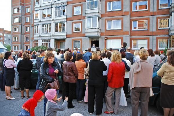 Bendrijos „Bandužiai“ nariai mitingavo dėl pirmininko pašalinimo