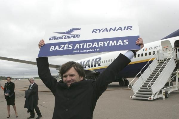 „Ryanair“ atidarė bazę Kauno oro uoste