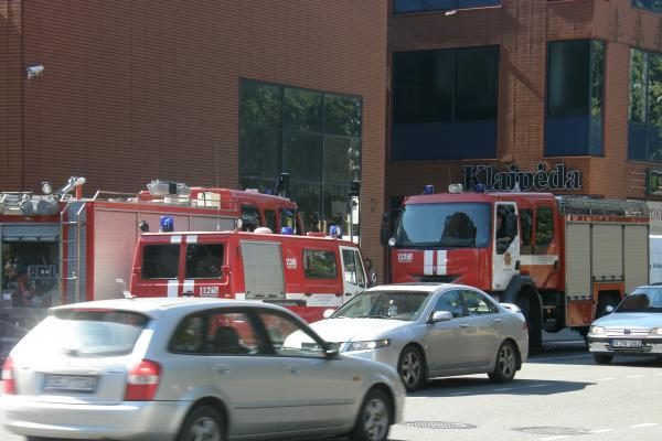 Klaipėdiečius išgąsdino virš K centro pasirodę dūmai