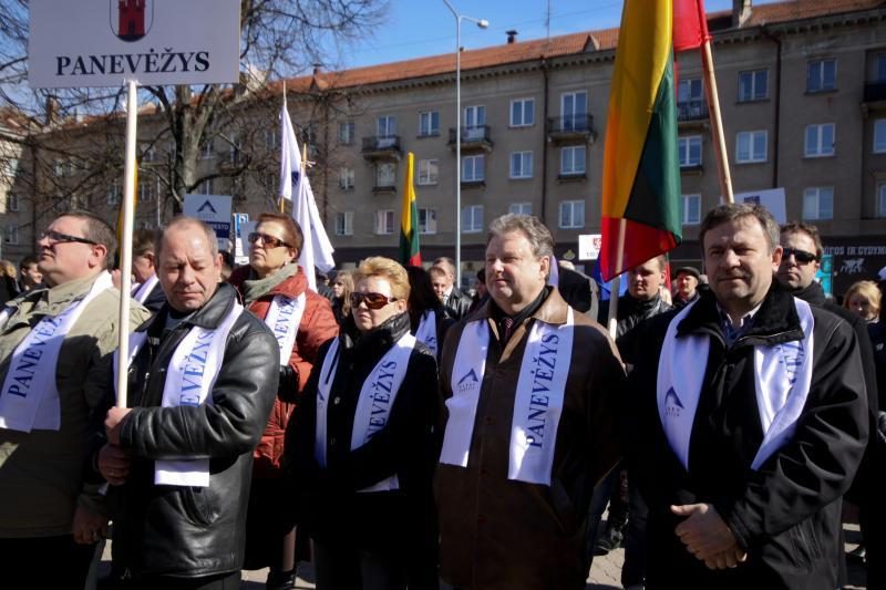 Darbo partija surengė prieš teismus nukreiptą mitingą (papildyta)