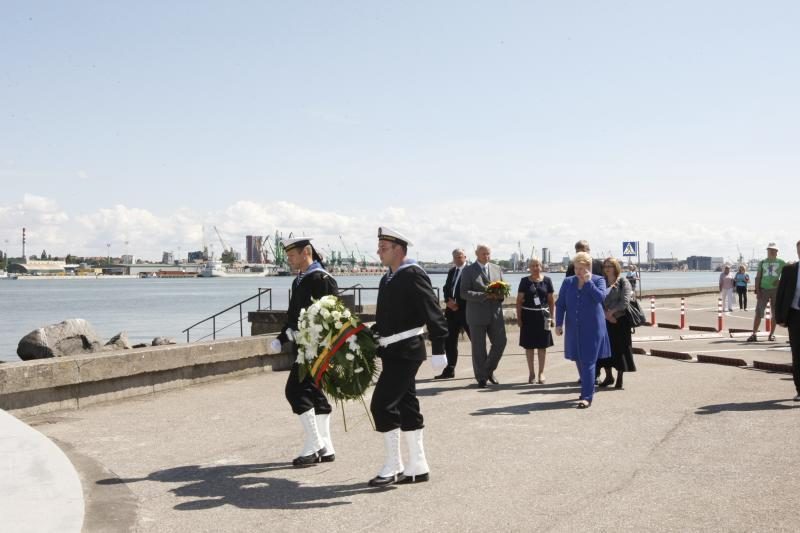 Prezidentė D.Grybauskaitė dėkojo Klaipėdos jūrininkams