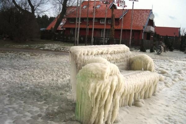 Nidoje – gamtos sukurtos ledo skulptūros