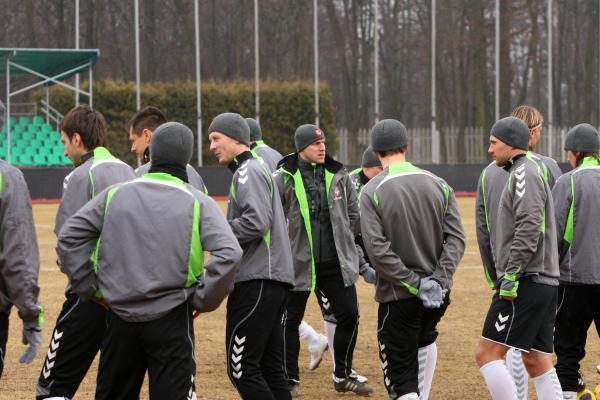 Lietuvos ir Ispanijos futbolininkai išbandė stadioną