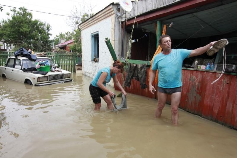 Per potvynį Krasnodaro krašte žuvusių žmonių skaičius perkopė 170