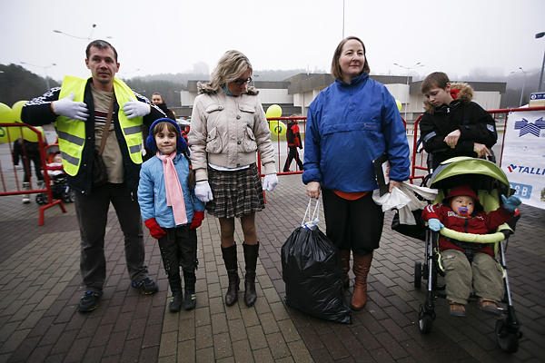 Šeimos Vilniuje rinkosi į šiukšlių rūšiavimo varžybas
