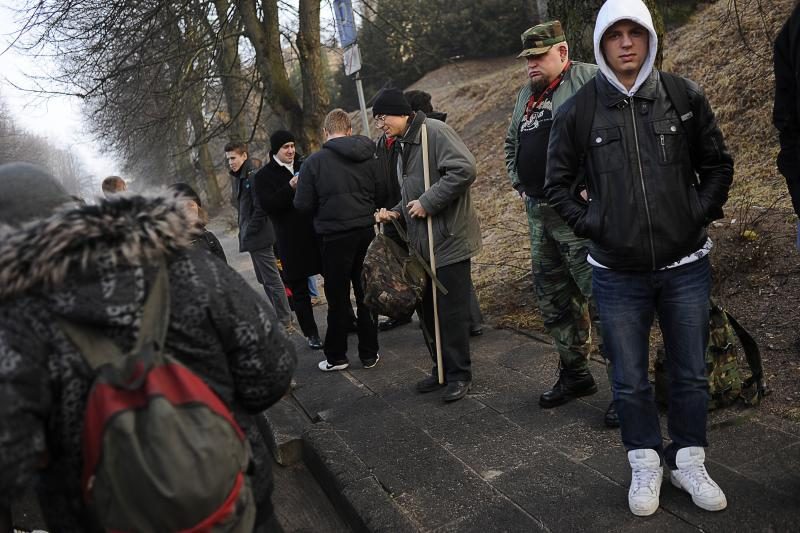 Lenkų nacionalistai: atvažiuojame taikiai (išskirtinis reportažas)