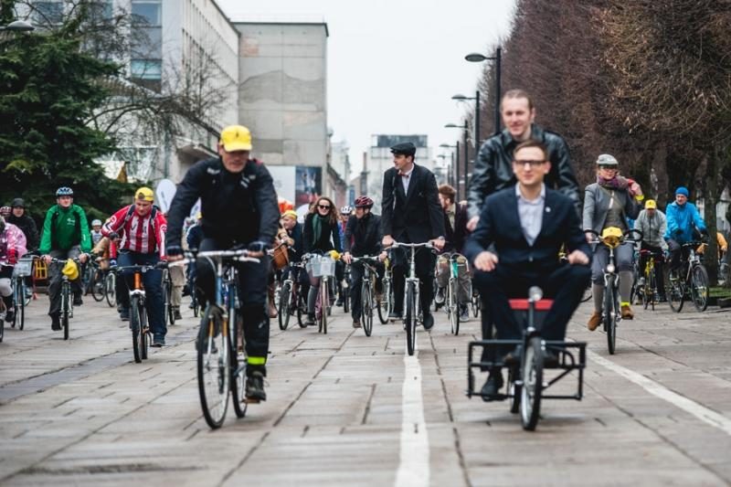 Kauno dviratininkų parade – daugiau nei šimtas dalyvių