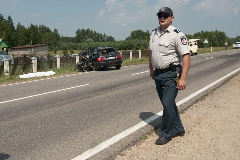 Per susidūrimą kaktomuša žuvo abu vairuotojai