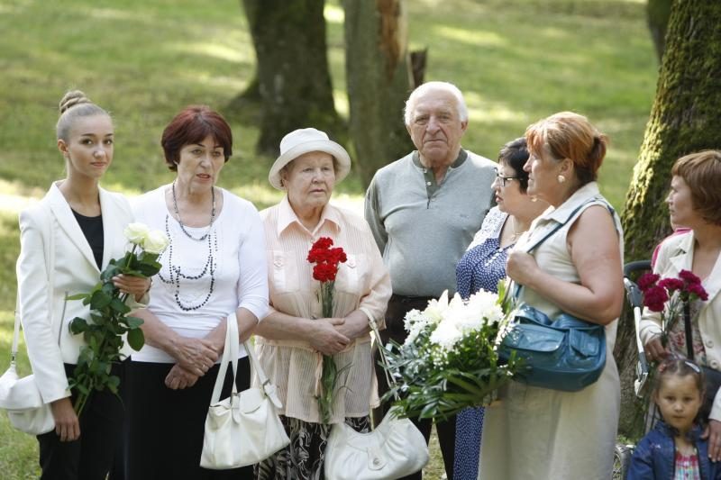 Skulptūrų parke pagerbta žuvusi laivo „Linkuva“ įgula