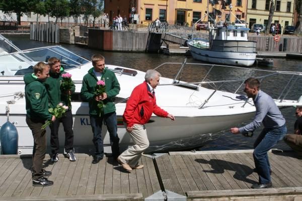 Baltijos jūrą baidarėmis perplaukę klaipėdiečiai grįžo namo