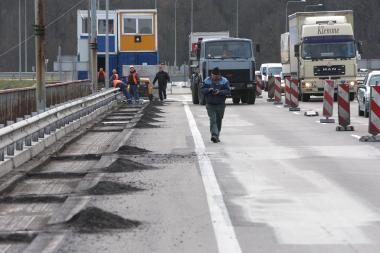 Pradėtas Č.Radzinausko tilto remontas