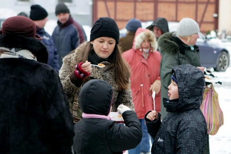 Pūga neatvėsino klaipėdiečių noro paskanauti žuvienės  