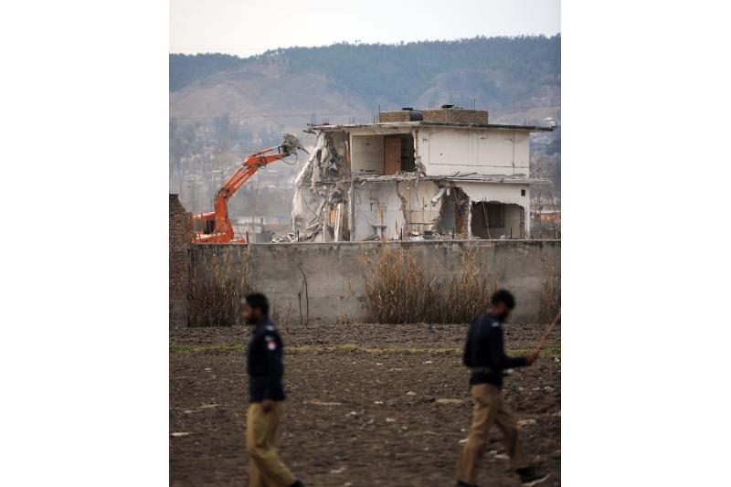 Pakistane nugriautas namas, kuriame slapstėsi O. bin Ladenas