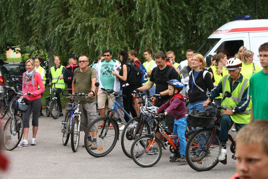 Dviračių žygis „skraidančiomis“ Aleksoto gatvėmis