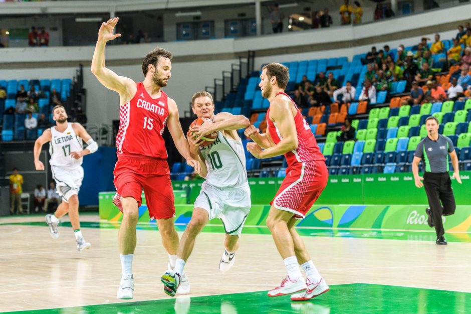 Kroatams pralaimėję Lietuvos krepšininkai ketvirtfinalyje žais su australais