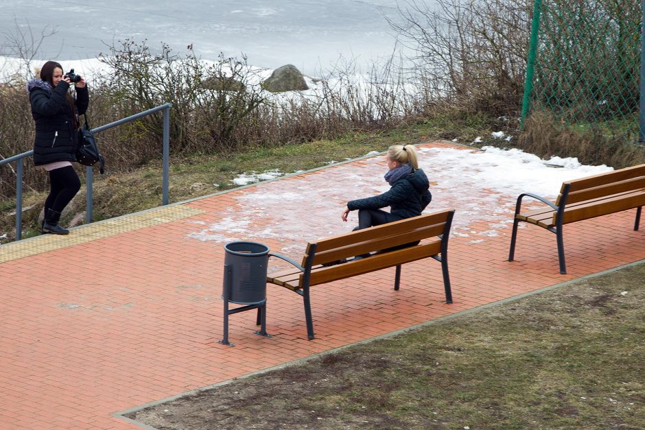 Ventės rage žiemos ramybe mėgaujasi ir jūriniai ereliai