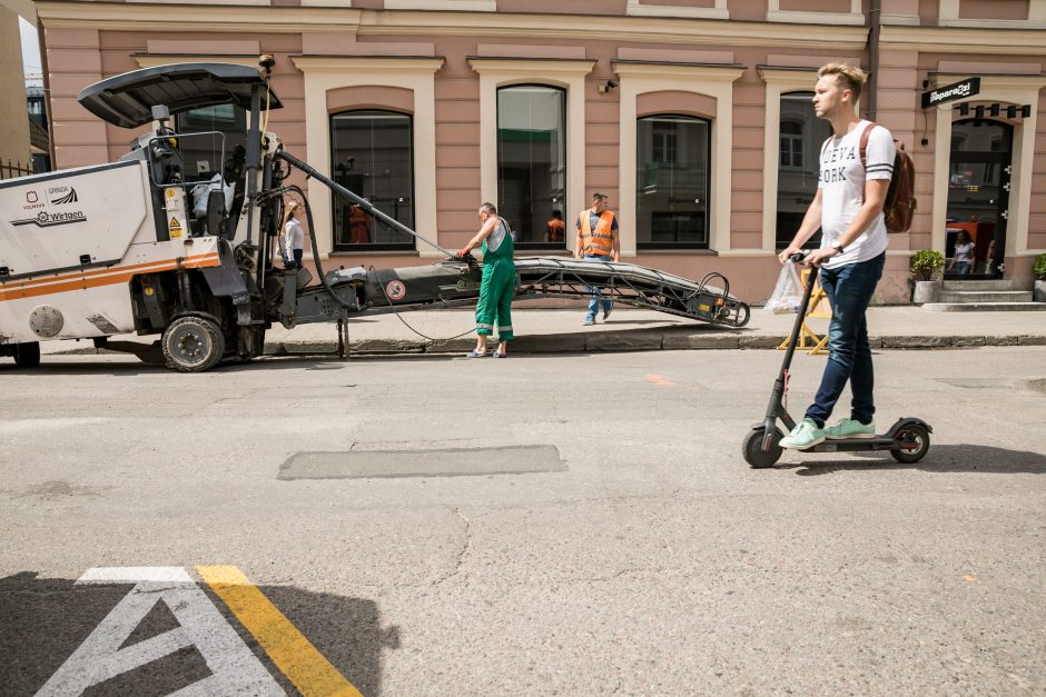 Sostinėje atnaujinama Totorių gatvė