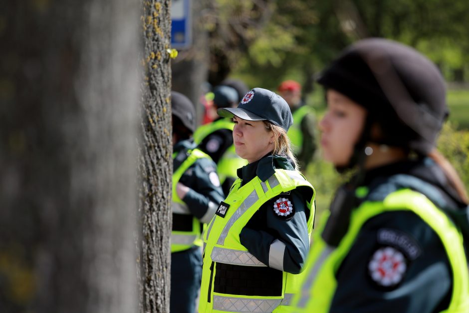 Miesto centre – daugybė policijos, aidėjo šūviai