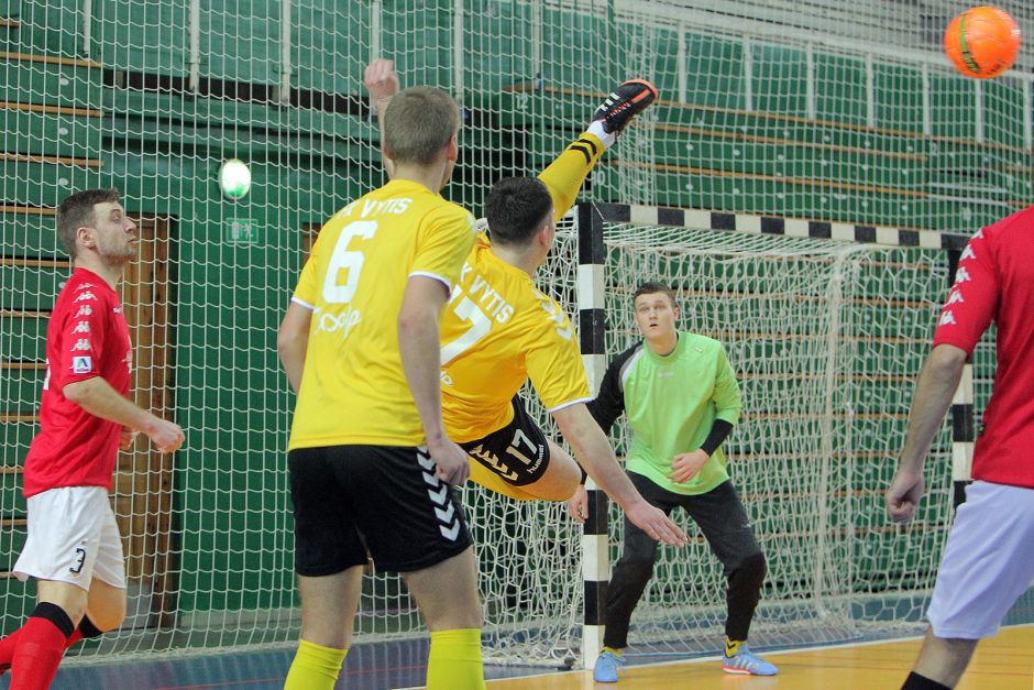 „Vytis“ pergalingai užbaigė pirmąjį „Futsal A lygos“ ratą