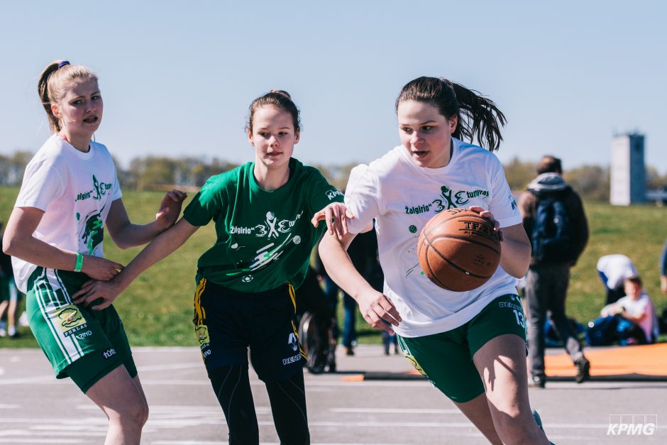 Kauniečius išjudino „Žalgirio“ 3×3 turnyras: rungėsi ir neįgalieji