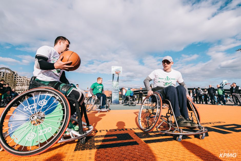 Kauniečius išjudino „Žalgirio“ 3×3 turnyras: rungėsi ir neįgalieji