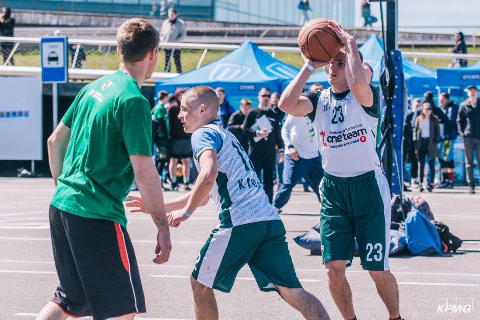 Kauniečius išjudino „Žalgirio“ 3×3 turnyras: rungėsi ir neįgalieji