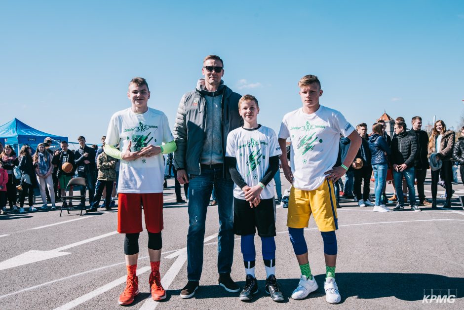 Kauniečius išjudino „Žalgirio“ 3×3 turnyras: rungėsi ir neįgalieji