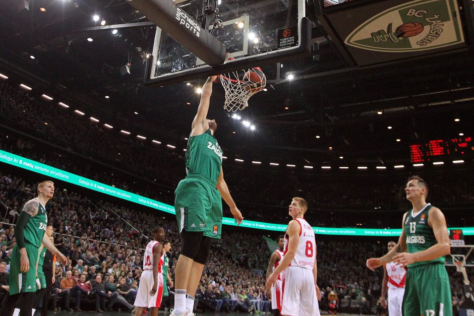 „Žalgiris“ neprilygo „Baskonia“ krepšininkams