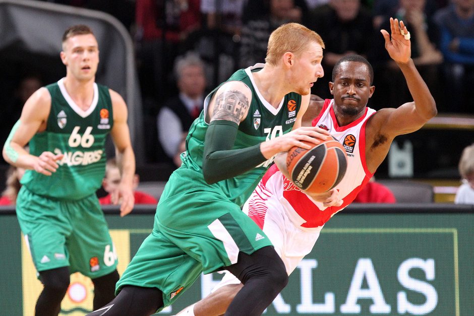 „Žalgiris“ neprilygo „Baskonia“ krepšininkams