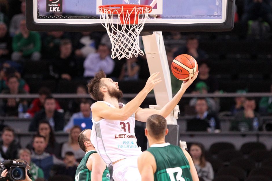 „Žalgiris“ išrašė pirmąjį pralaimėjimą „Lietkabelio“ komandai