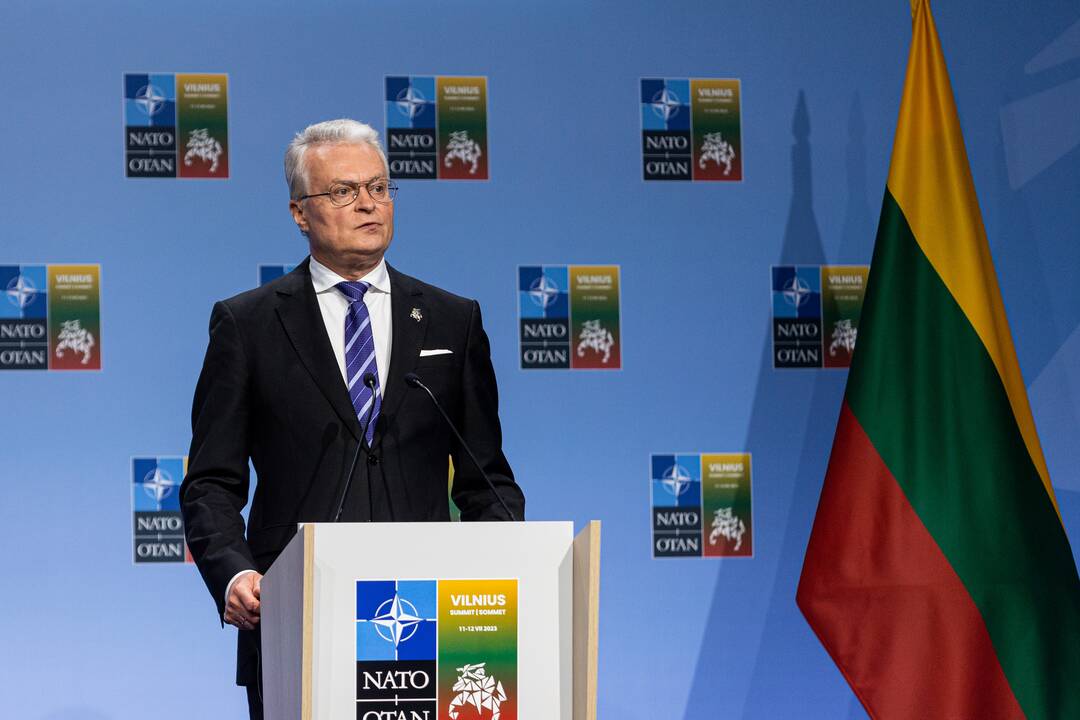 G. Nausėdos ir NATO generalinio sekretoriaus J. Stoltenbergo spaudos konferencija