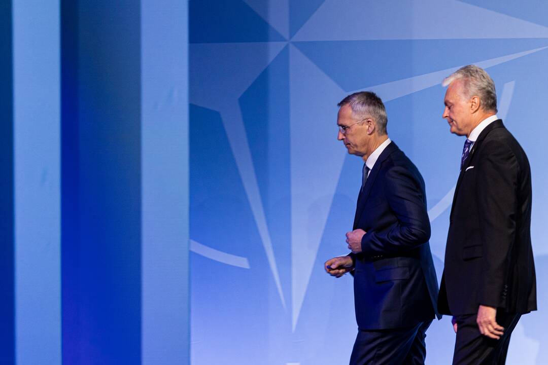 G. Nausėdos ir NATO generalinio sekretoriaus J. Stoltenbergo spaudos konferencija