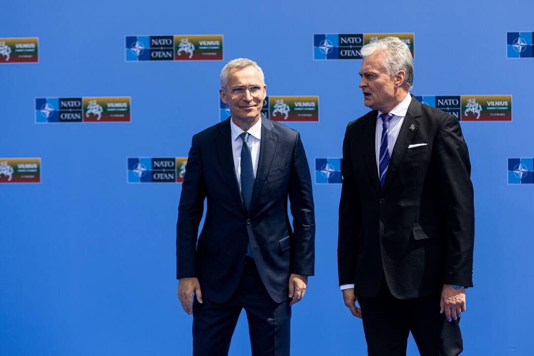 G. Nausėda susitiko su NATO generaliniu sekretoriumi J. Stoltenbergu