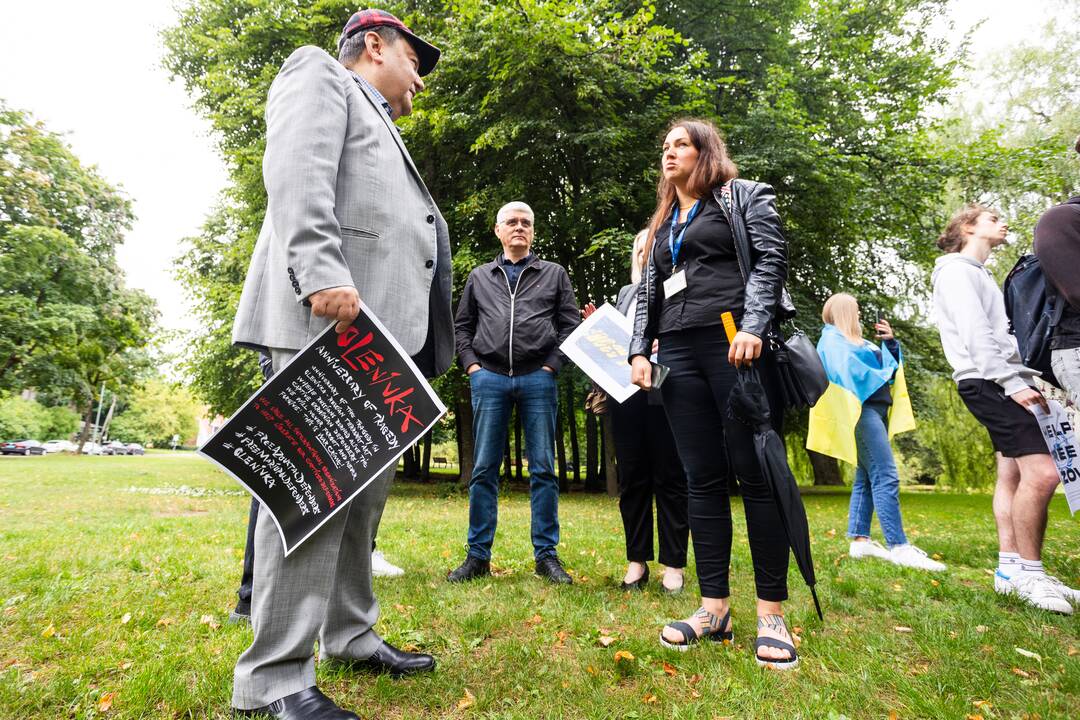 Piketas Boriso Nemcovo skvere