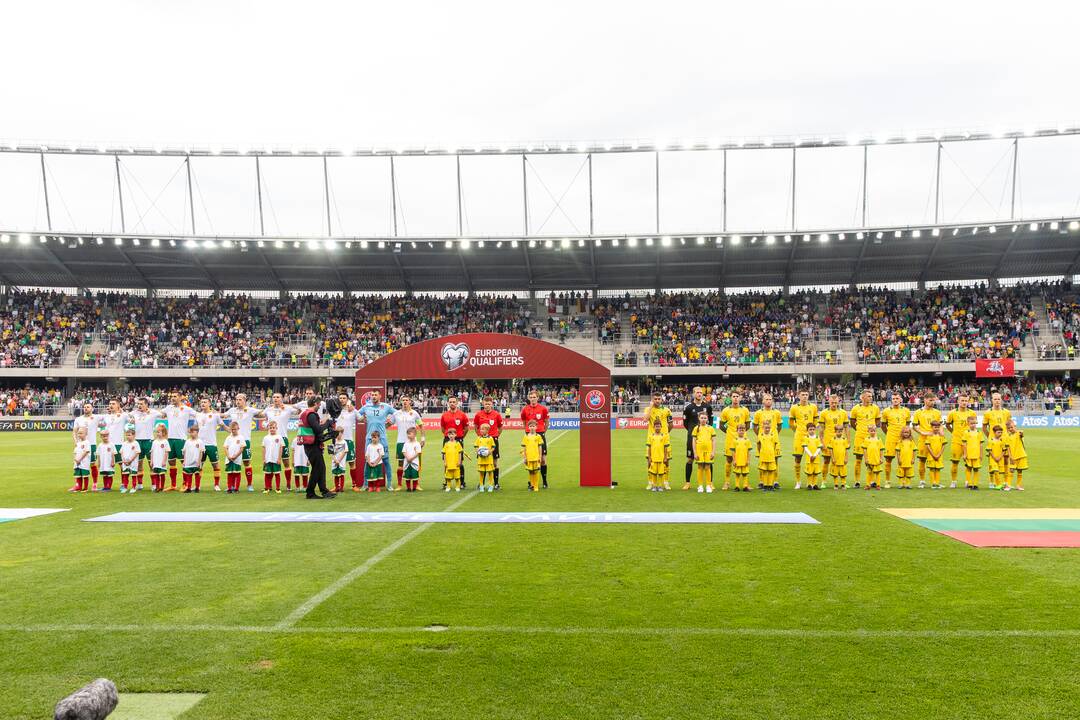 Europos futbolo čempionato atranka: Lietuva – Bulgarija 1:1