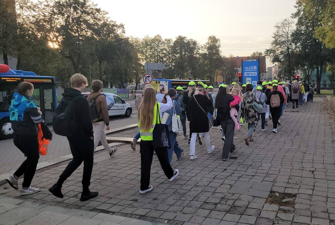 Mokytojų eisena iš Klaipėdos