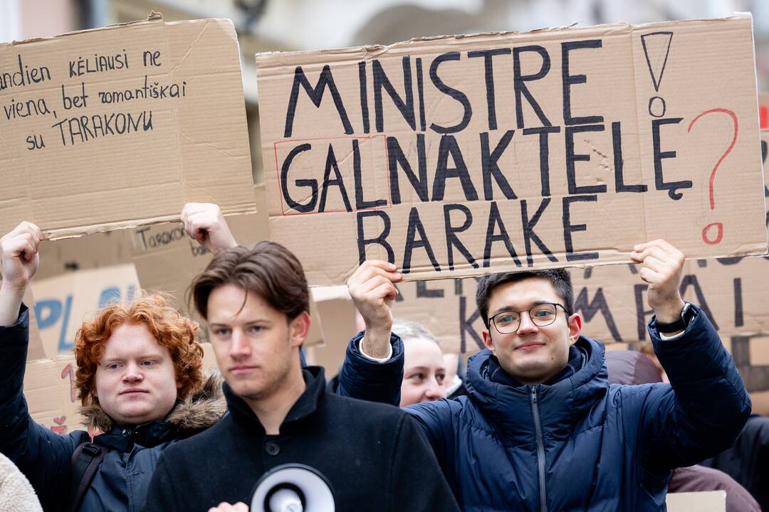 Studentų eisena Vilniuje