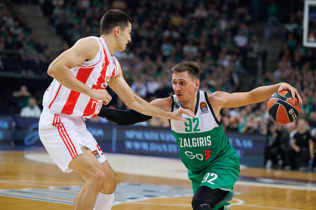 Eurolyga: Kauno „Žalgiris“ – Belgrado „Crvena Zvezda“ 79:74
