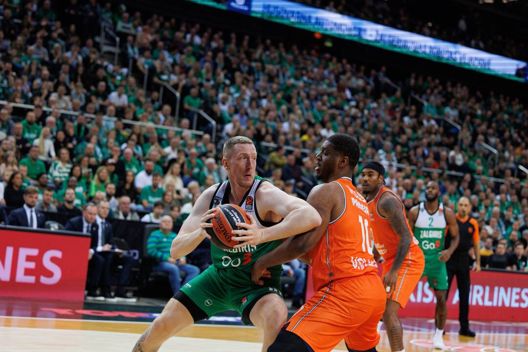 Eurolyga: Kauno „Žalgiris“ – Valensijos „Basket“ 72:87