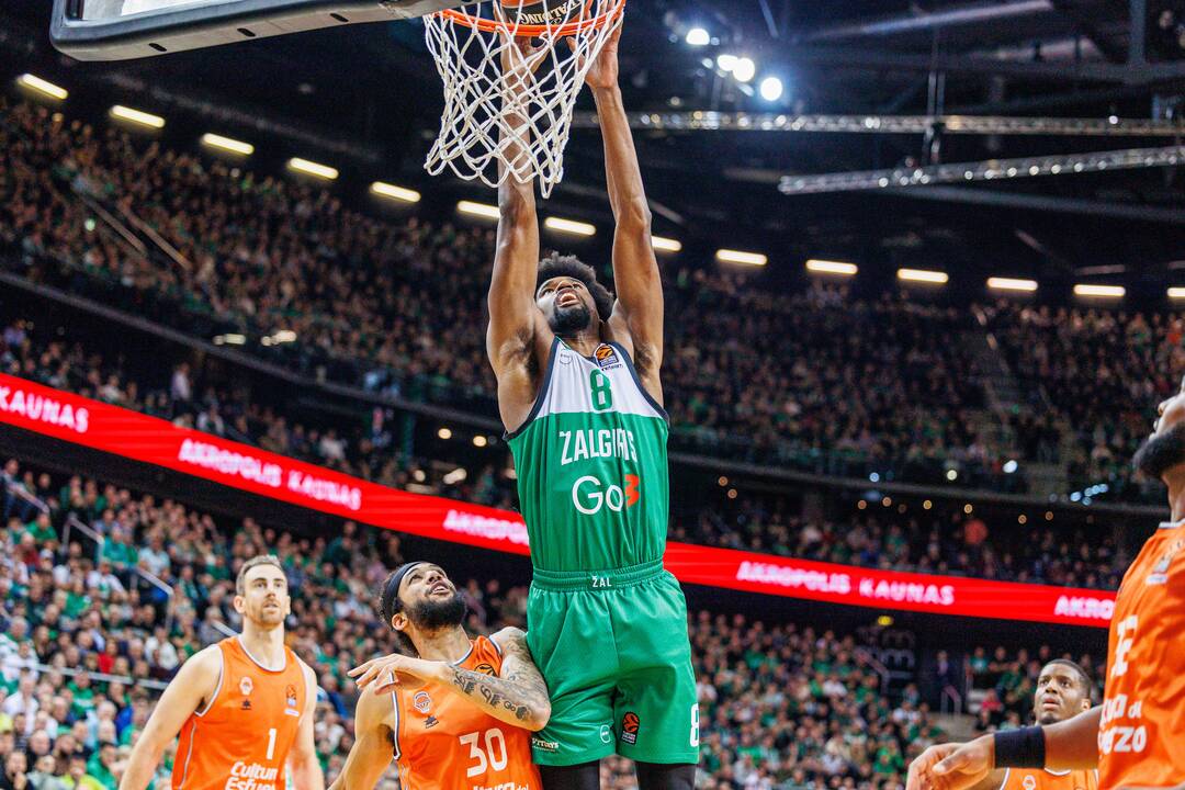 Eurolyga: Kauno „Žalgiris“ – Valensijos „Basket“ 72:87