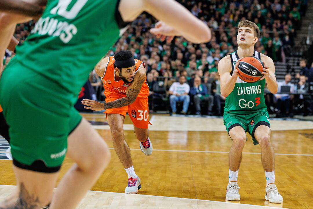Eurolyga: Kauno „Žalgiris“ – Valensijos „Basket“ 72:87