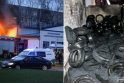 Žala: dėl degančių padangų į aplinką pateko kenksmingų medžiagų.